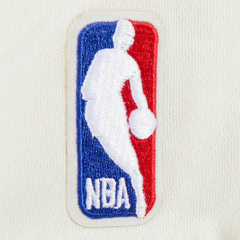 NBA MILWAUKEE BUCKS RETRO CLASSIC BIG BOY'S RIB FLC PO HOODIE (EGGSHELL/ BLACK) - Image 6