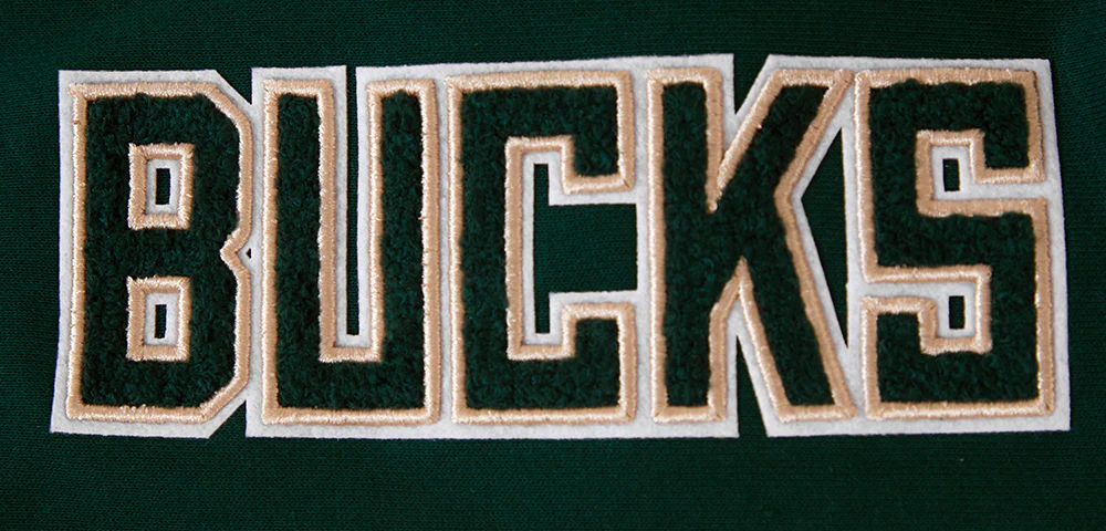 NBA MILWAUKEE BUCKS CLASSIC WOMEN'S HOODIE DRESS (FOREST GREEN) - Image 6