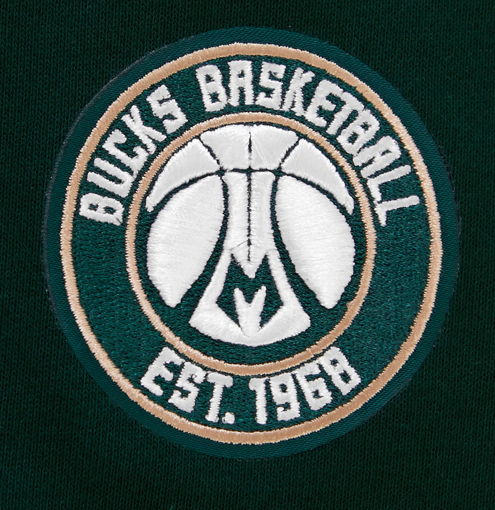 NBA MILWAUKEE BUCKS CLASSIC WOMEN'S HOODIE DRESS (FOREST GREEN) - Image 7