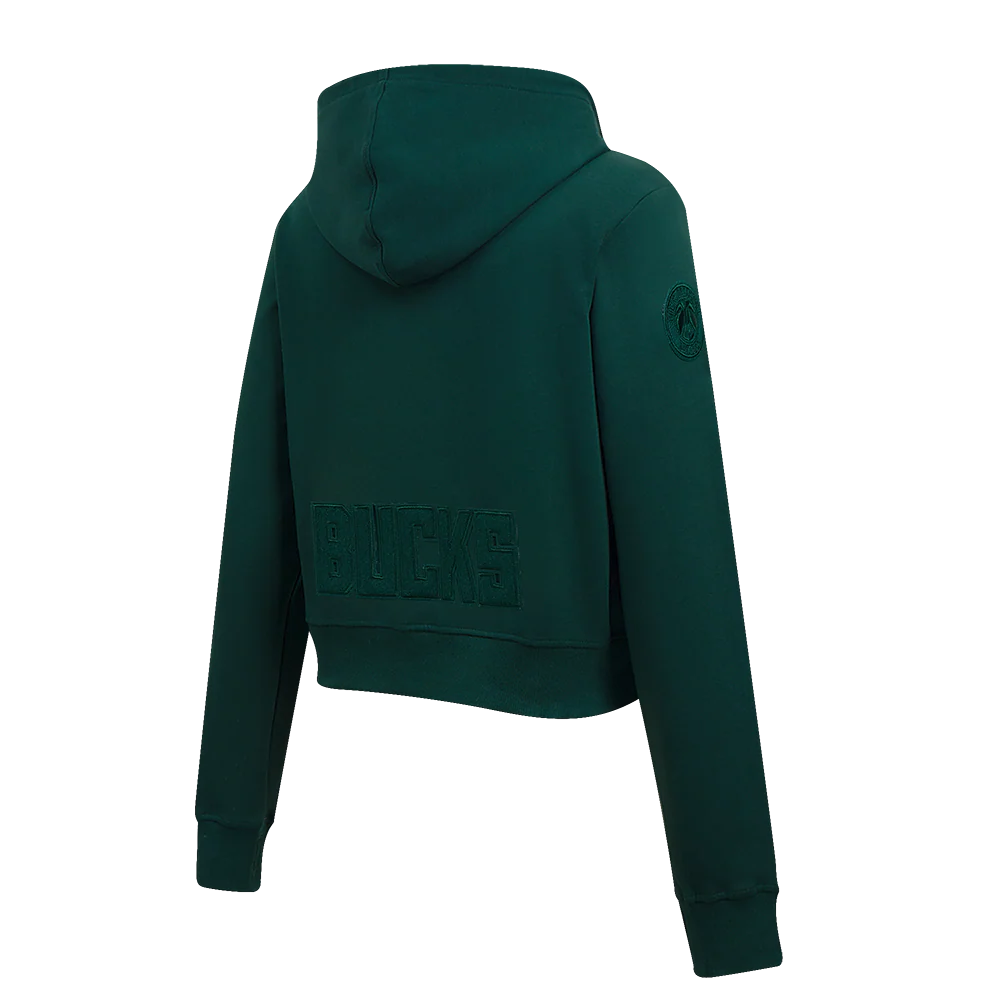 NBA MILWAUKEE BUCKS TRIPLE TONAL DK FZ HOODIE (FOREST GREEN) - Image 3