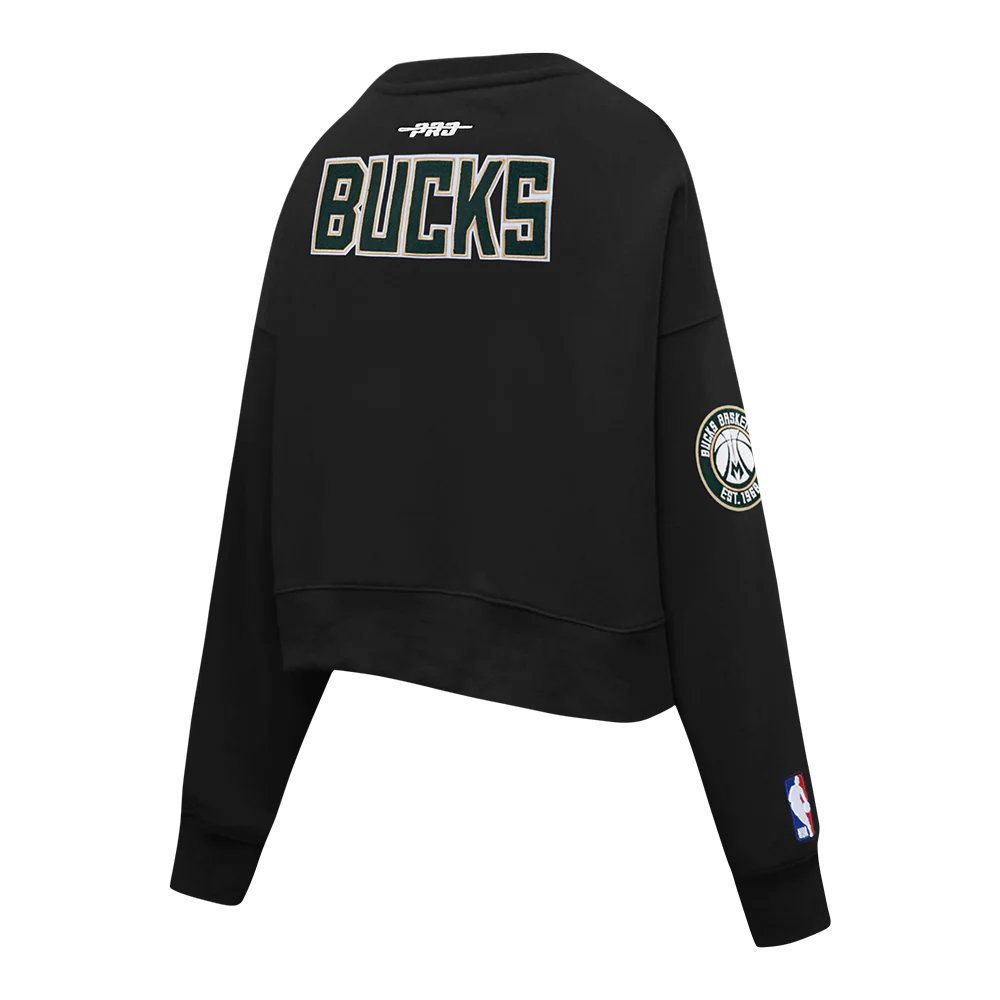 NBA MILWAUKEE BUCKS GIANNIS ANTETOKOUNMPO #34 CLASSIC PNN WOMEN'S FLC (BLACK) - Image 6