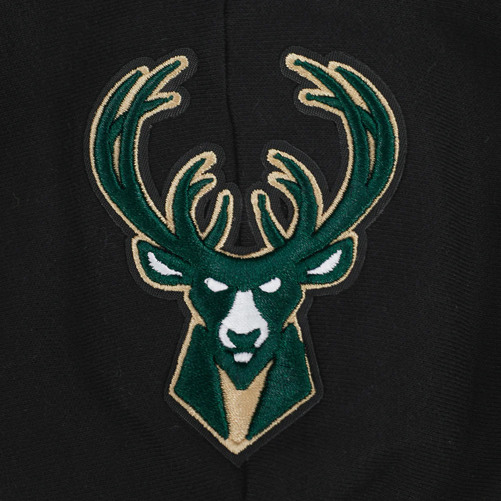 NBA MILWAUKEE BUCKS GIANNIS ANTETOKOUNMPO #34 CLASSIC PNN WOMEN'S FLC (BLACK) - Image 6