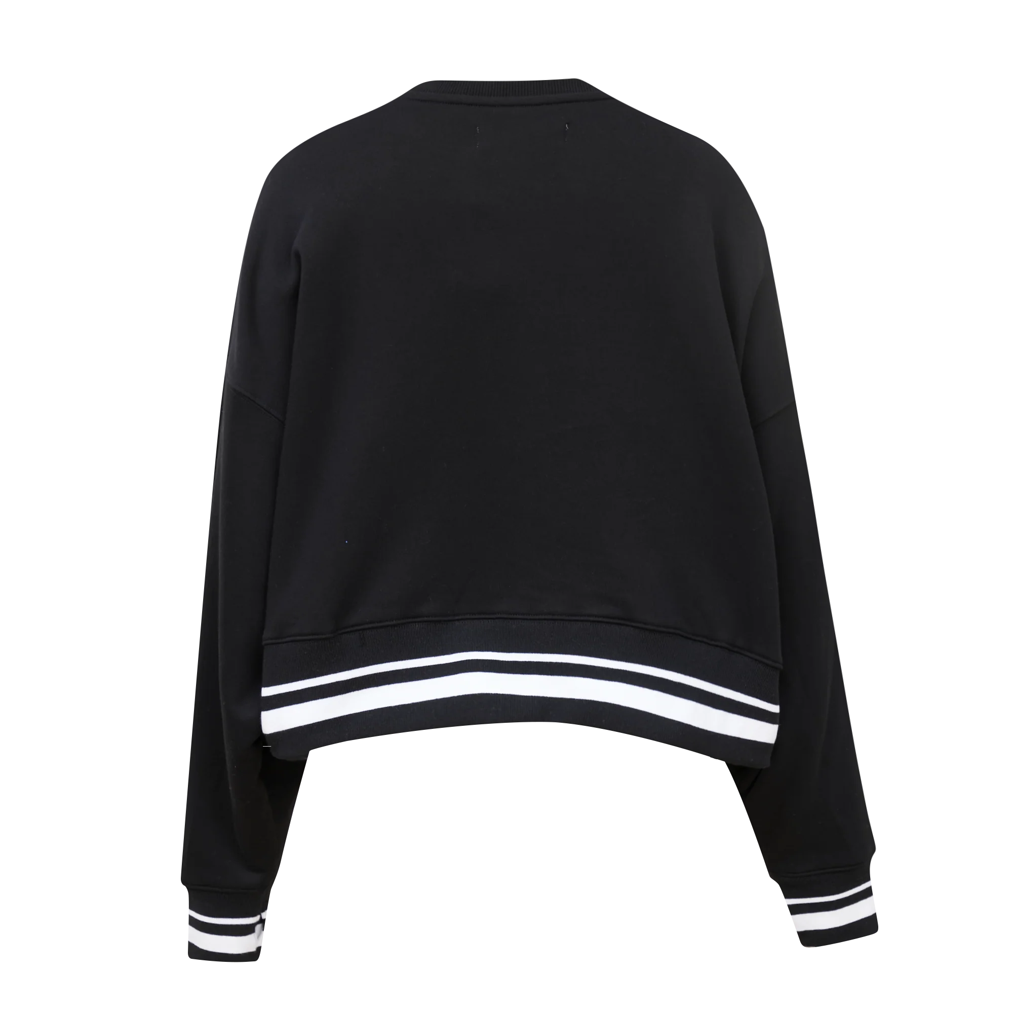 NBA MILWAUKEE BUCKS MASHUP WOMEN'S RIB CREWNECK (BLACK) - Image 6