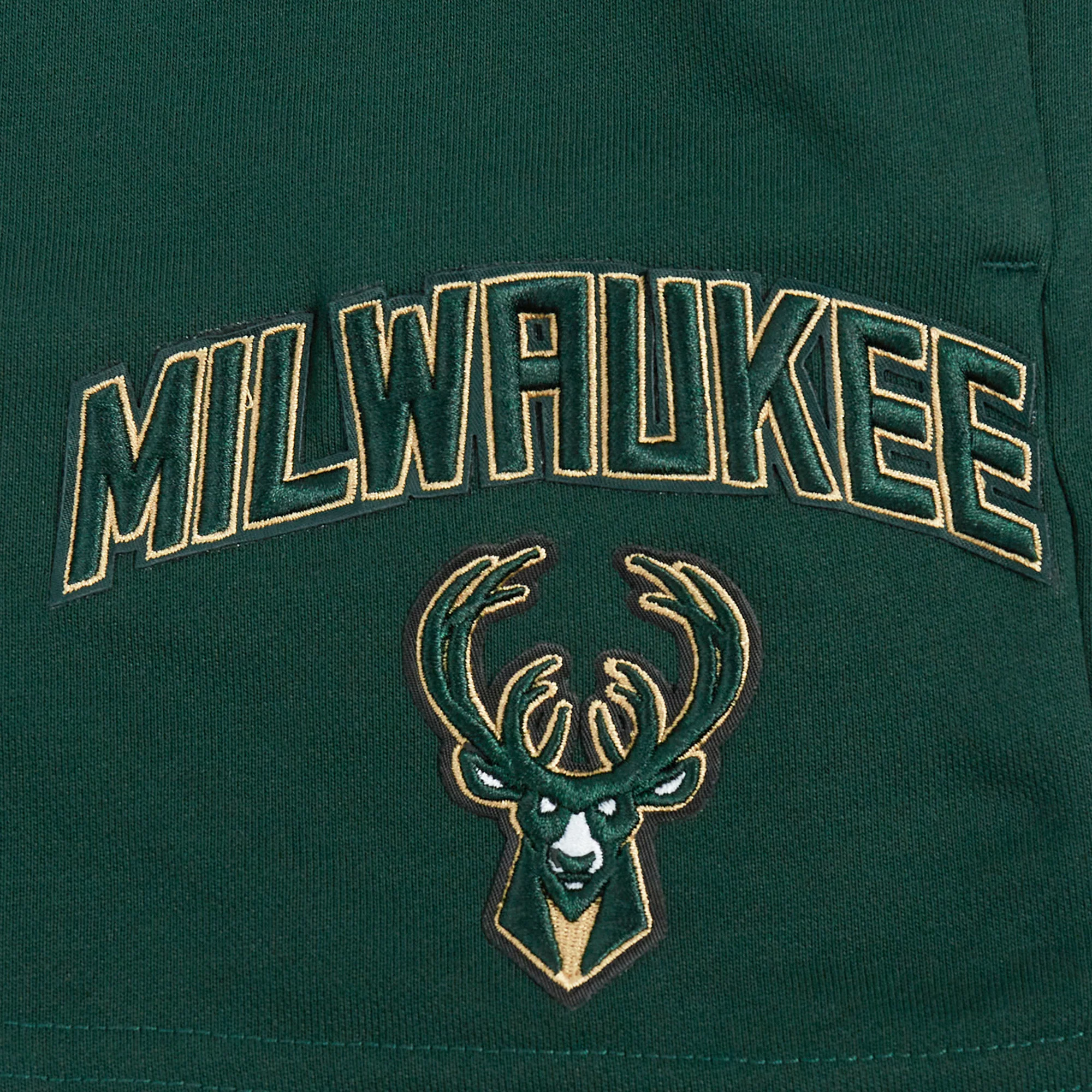 NBA MILWAUKEE BUCKS CLASSIC WOMEN'S SHORT (FOREST GREEN) - Image 5