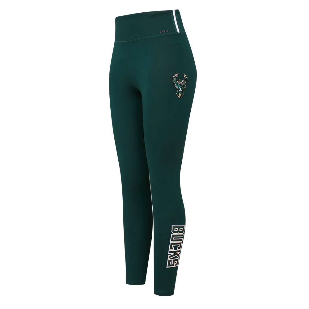 NBA MILWAUKEE BUCKS CLASSIC WOMEN'S JERSEY LEGGING (FOREST GREEN)