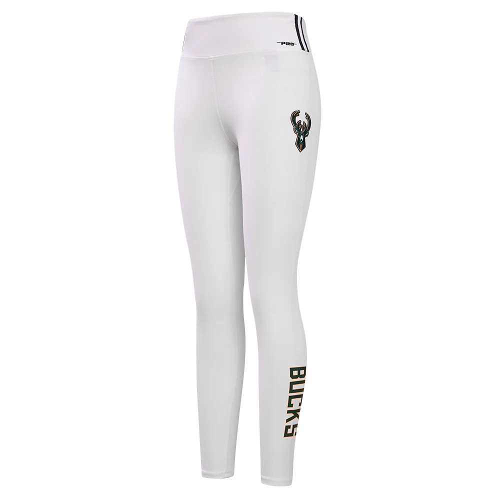 NBA MILWAUKEE BUCKS CLASSIC WOMEN'S JERSEY LEGGING (WHITE)