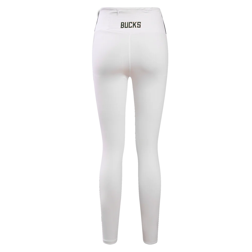 NBA MILWAUKEE BUCKS CLASSIC WOMEN'S JERSEY LEGGING (WHITE) - Image 4