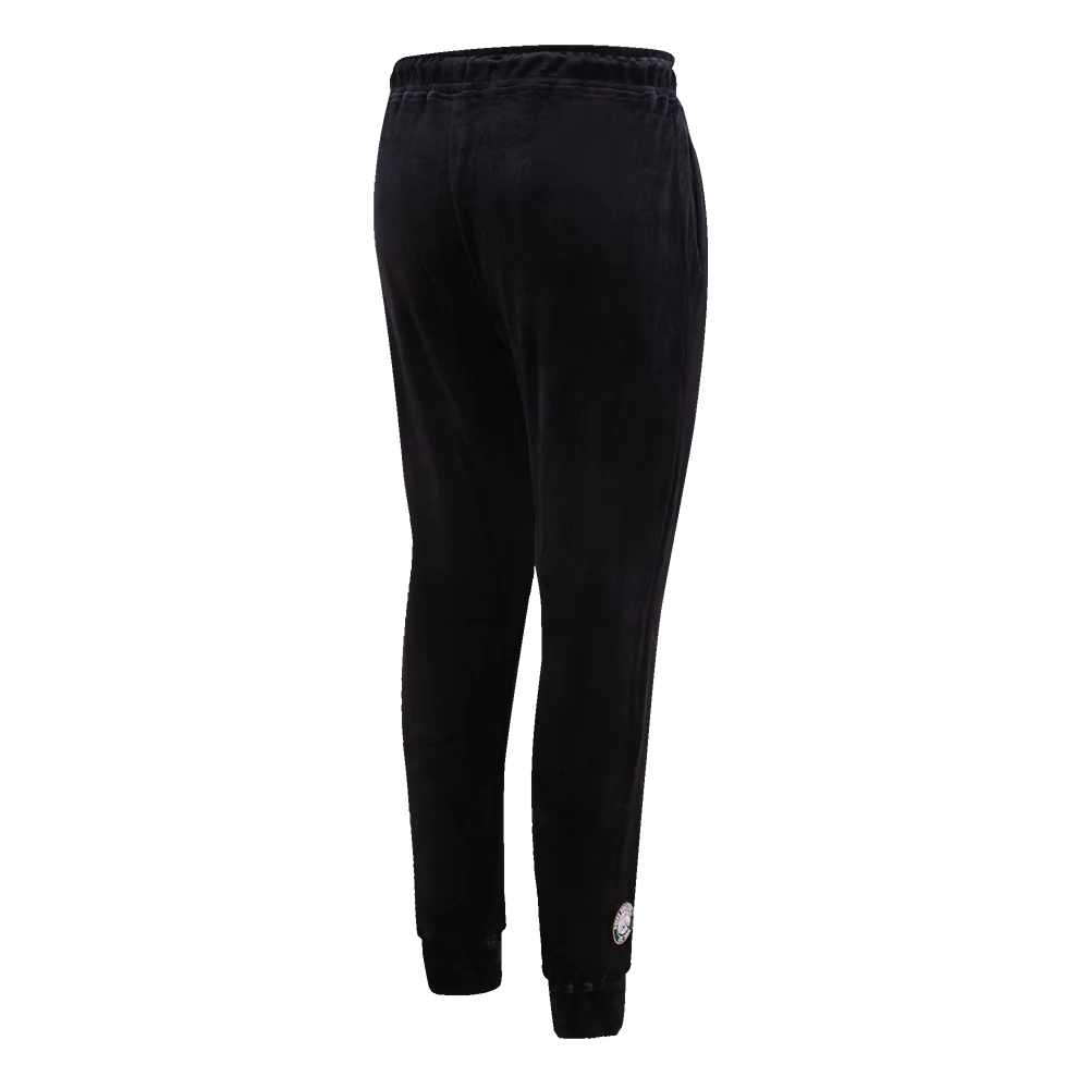 NBA MILWAUKEE BUCKS CLASSIC WOMEN'S VELOUR JOGGER (BLACK) - Image 3