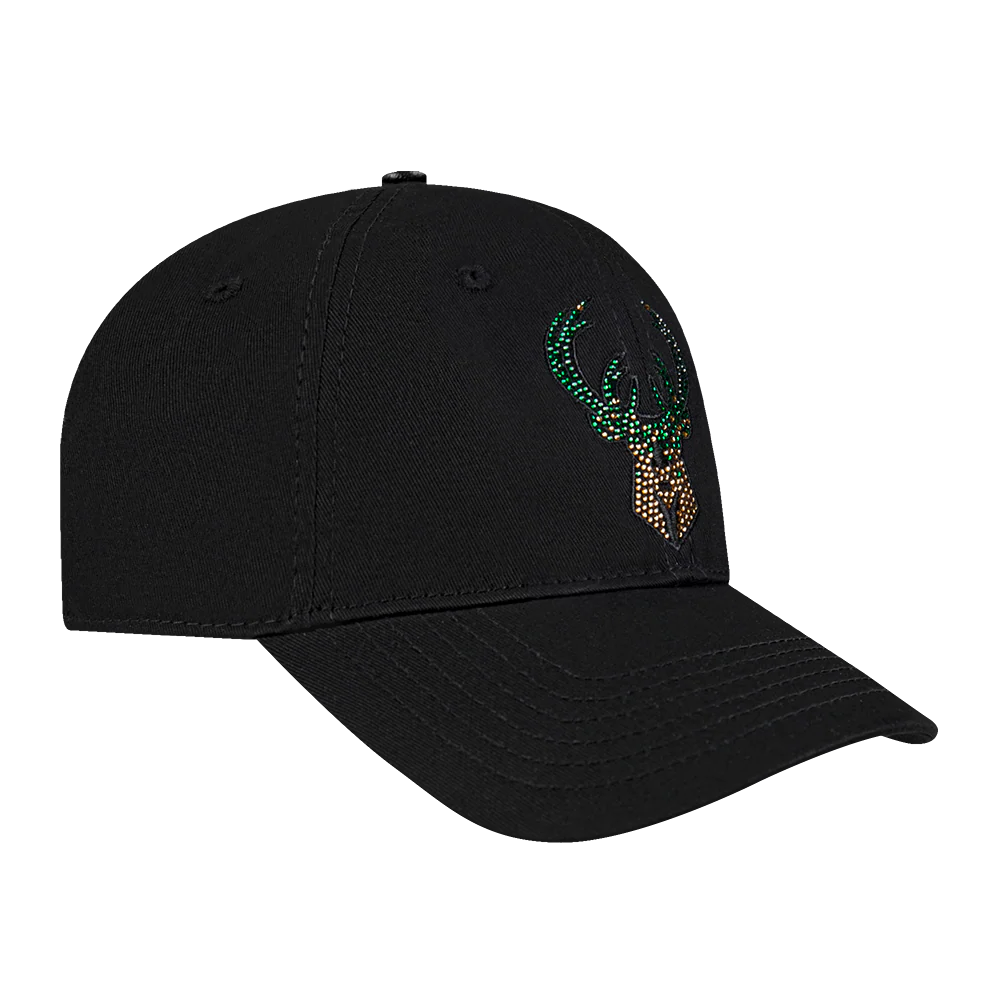 NBA MILWAUKEE BUCKS JEWELS WOMEN'S DAD HAT (BLACK) - Image 5
