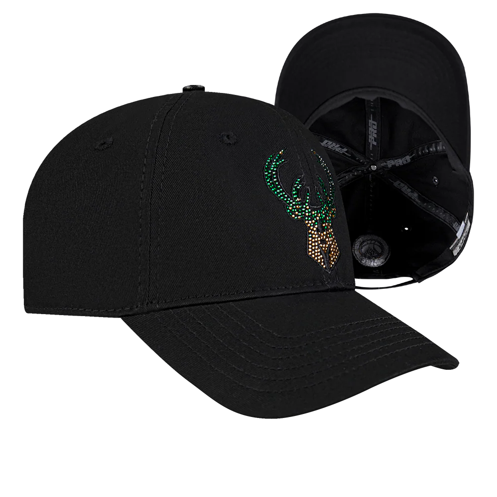NBA MILWAUKEE BUCKS JEWELS WOMEN'S DAD HAT (BLACK) - Image 7