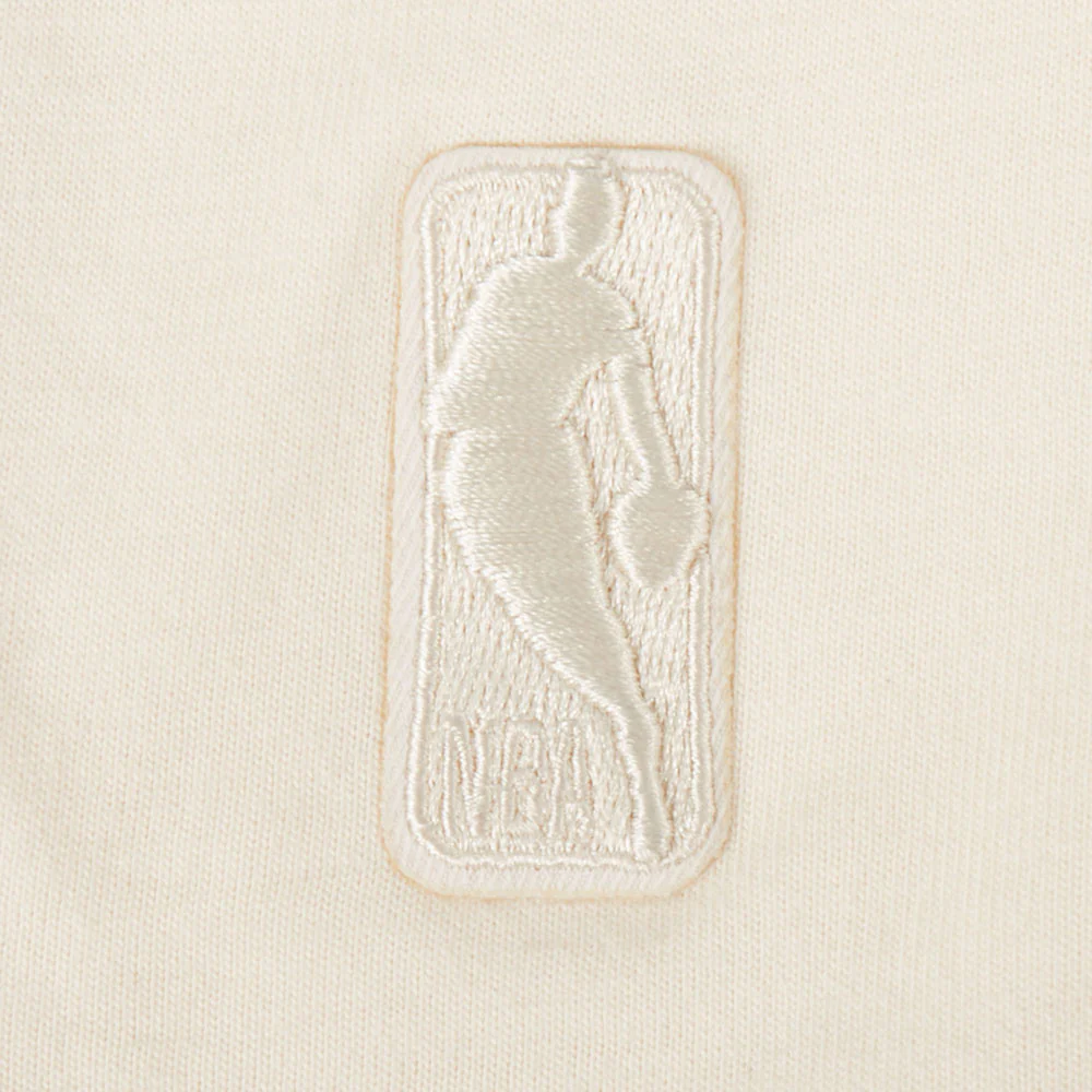 NBA MILWAUKEE BUCKS NEUTRAL LITTLE GIRLS SHORT SLEEVE BOXY TEE (EGGSHELL) - Image 5