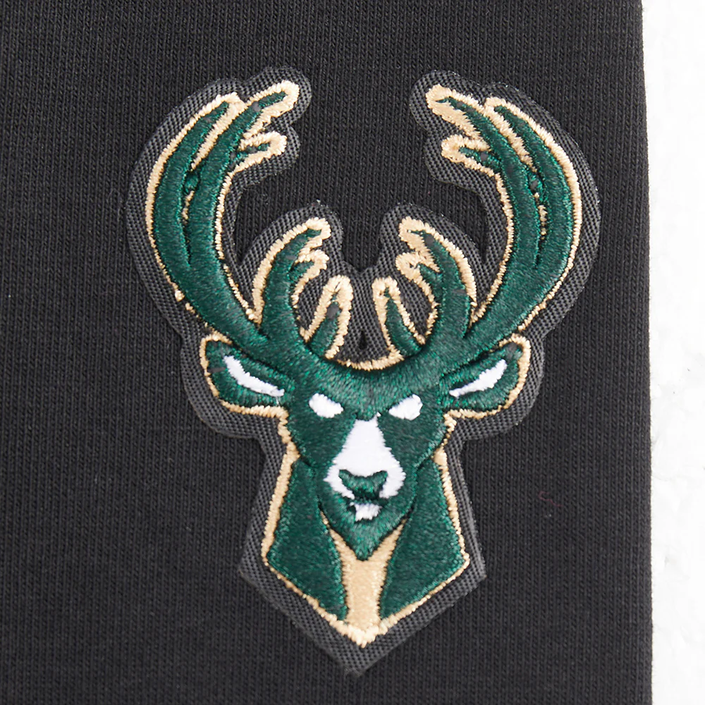 NBA MILWAUKEE BUCKS RETRO CLASSIC LITTLE GIRLS LEGGING (BLACK) - Image 6