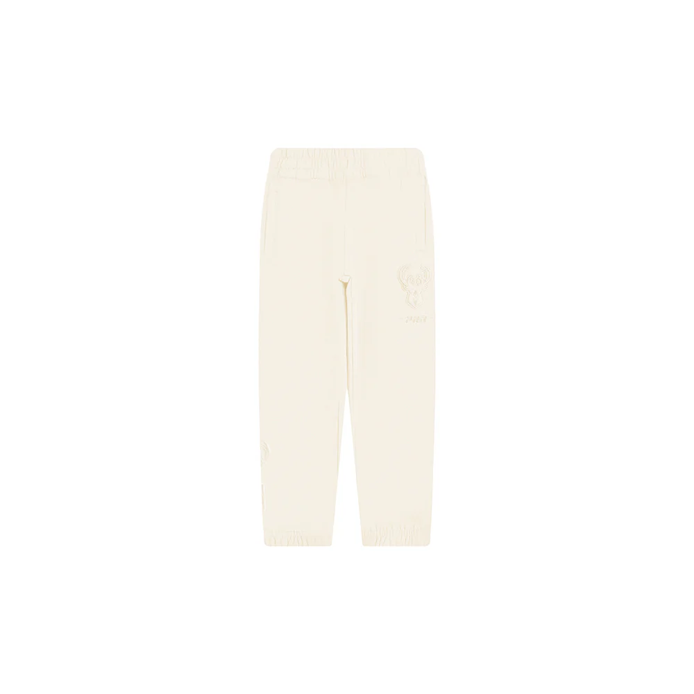 NBA MILWAUKEE BUCKS NEUTRAL TODDLER BOYS FLEECE SWEATPANT (EGGSHELL) - Image 4