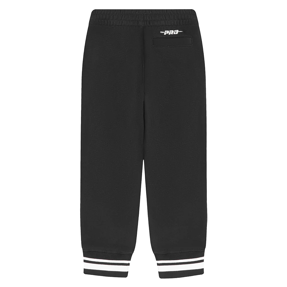 NBA MILWAUKEE BUCKS RETRO CLASSIC TODDLER BOYS RIB SWEATPANT (BLACK) - Image 5