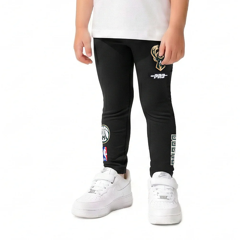 NBA MILWAUKEE BUCKS CLASSIC TODDLER GIRLS LEGGING (BLACK) - Image 3