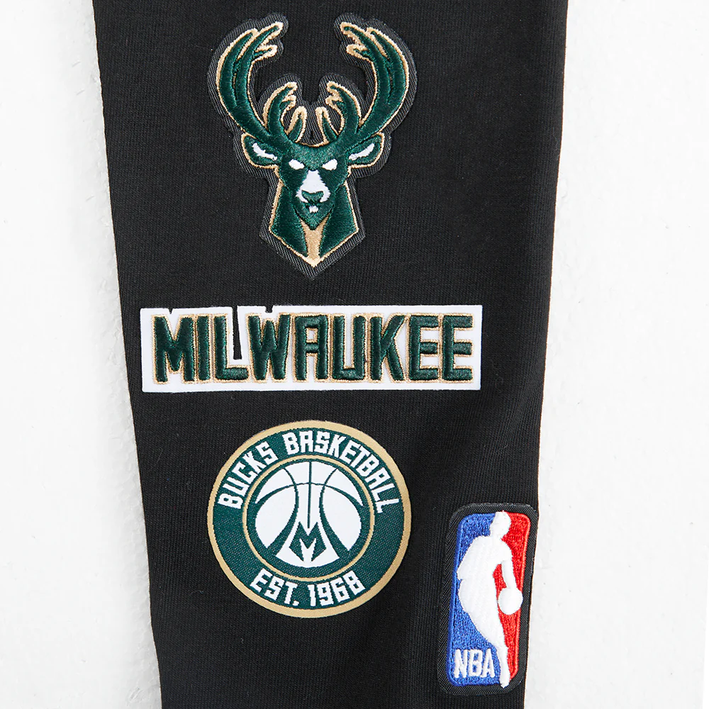 NBA MILWAUKEE BUCKS RETRO CLASSIC TODDLER GIRLS LEGGING (BLACK) - Image 3