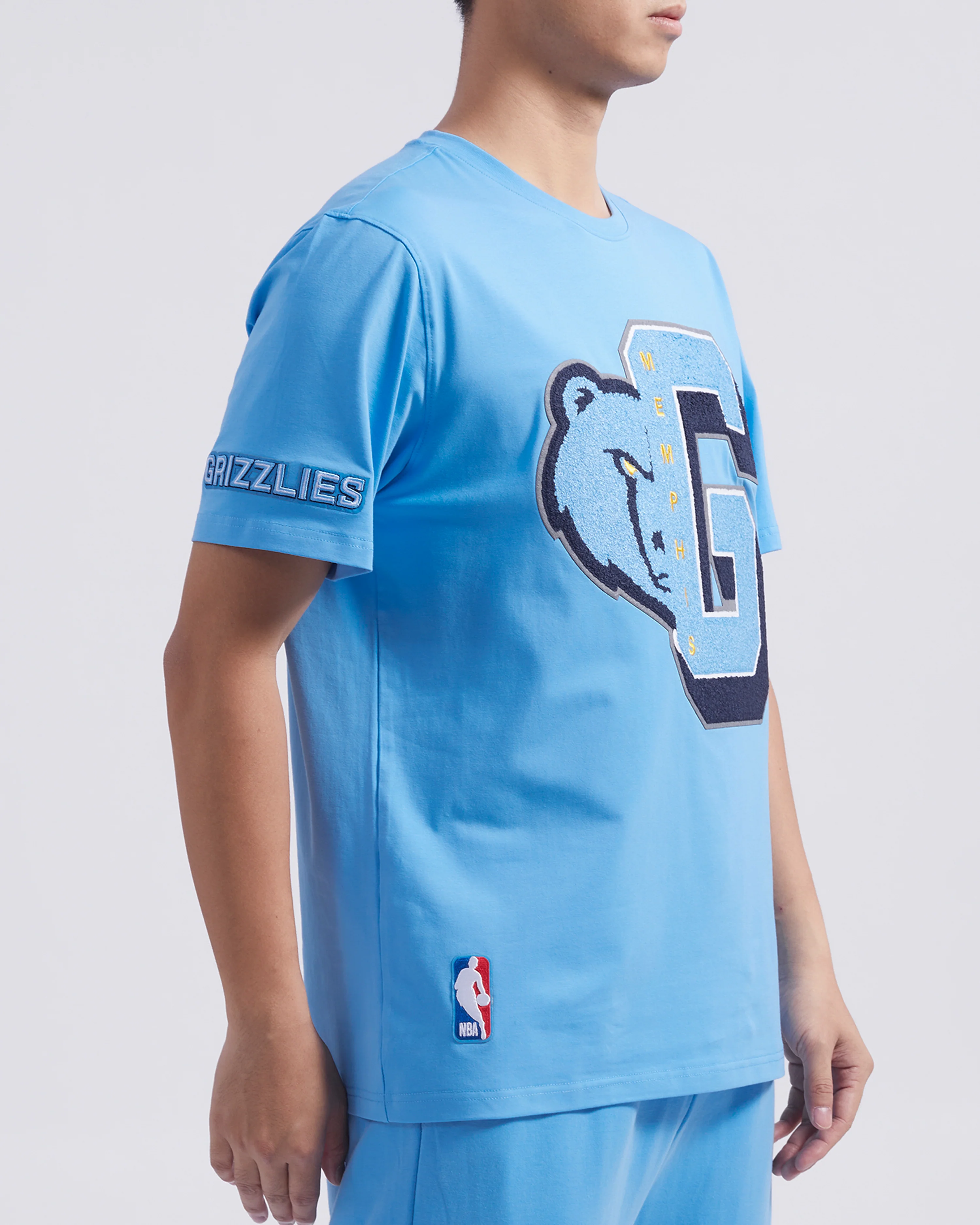 NBA MEMPHIS GRIZZLIES MASHUP MEN'S TEE (UNIVERSITY BLUE) - Image 4