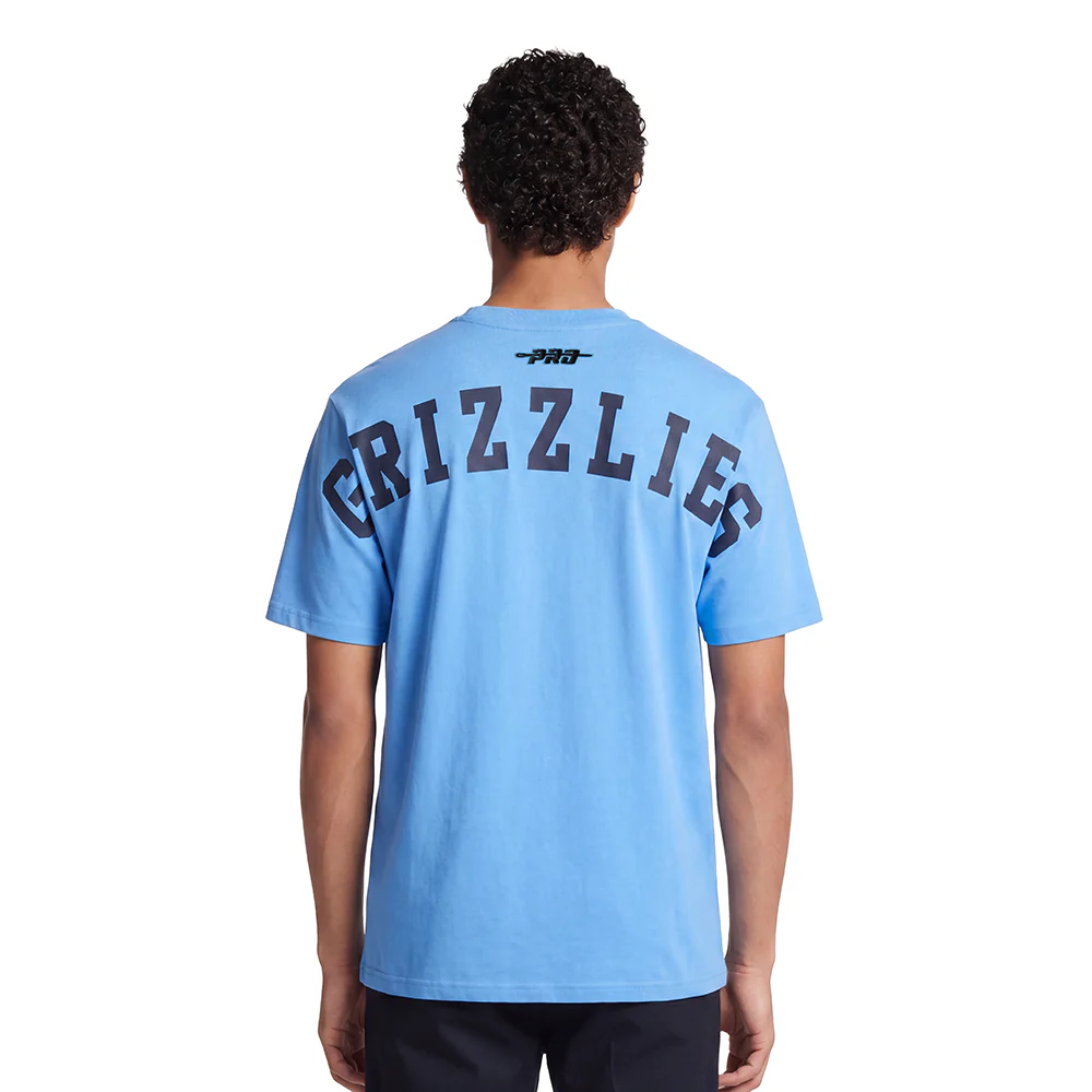 NBA MEMPHIS GRIZZLIES WINGSPAN MEN'S CJ DROP SHOULDER TEE (UNIVERSITY BLUE)