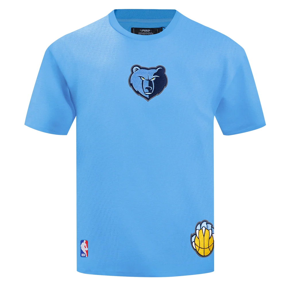 NBA MEMPHIS GRIZZLIES WINGSPAN MEN'S CJ DROP SHOULDER TEE (UNIVERSITY BLUE) - Image 3