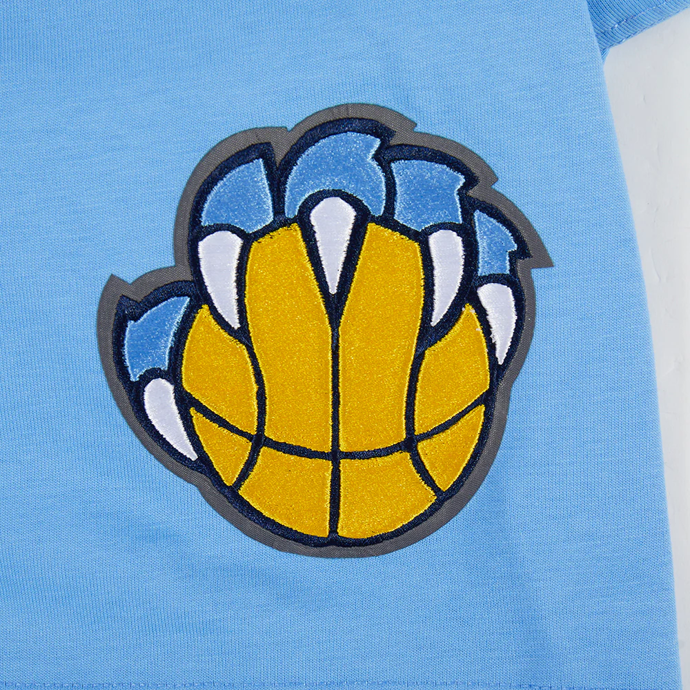 NBA MEMPHIS GRIZZLIES WINGSPAN MEN'S CJ DROP SHOULDER TEE (UNIVERSITY BLUE) - Image 7