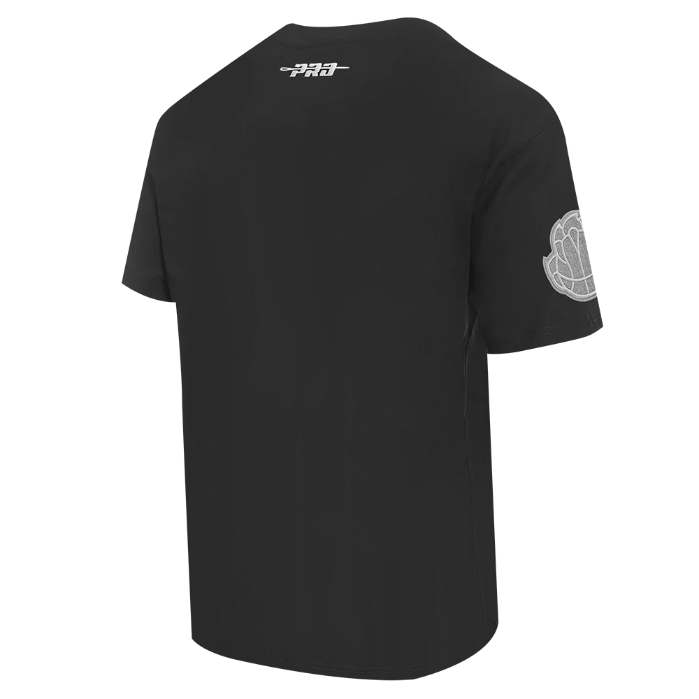 NBA MEMPHIS GRIZZLIES REVERSE FRENCH TERRY MEN'S COTTON JERSEY DROP SHOULDER TE (BLACK) - Image 4