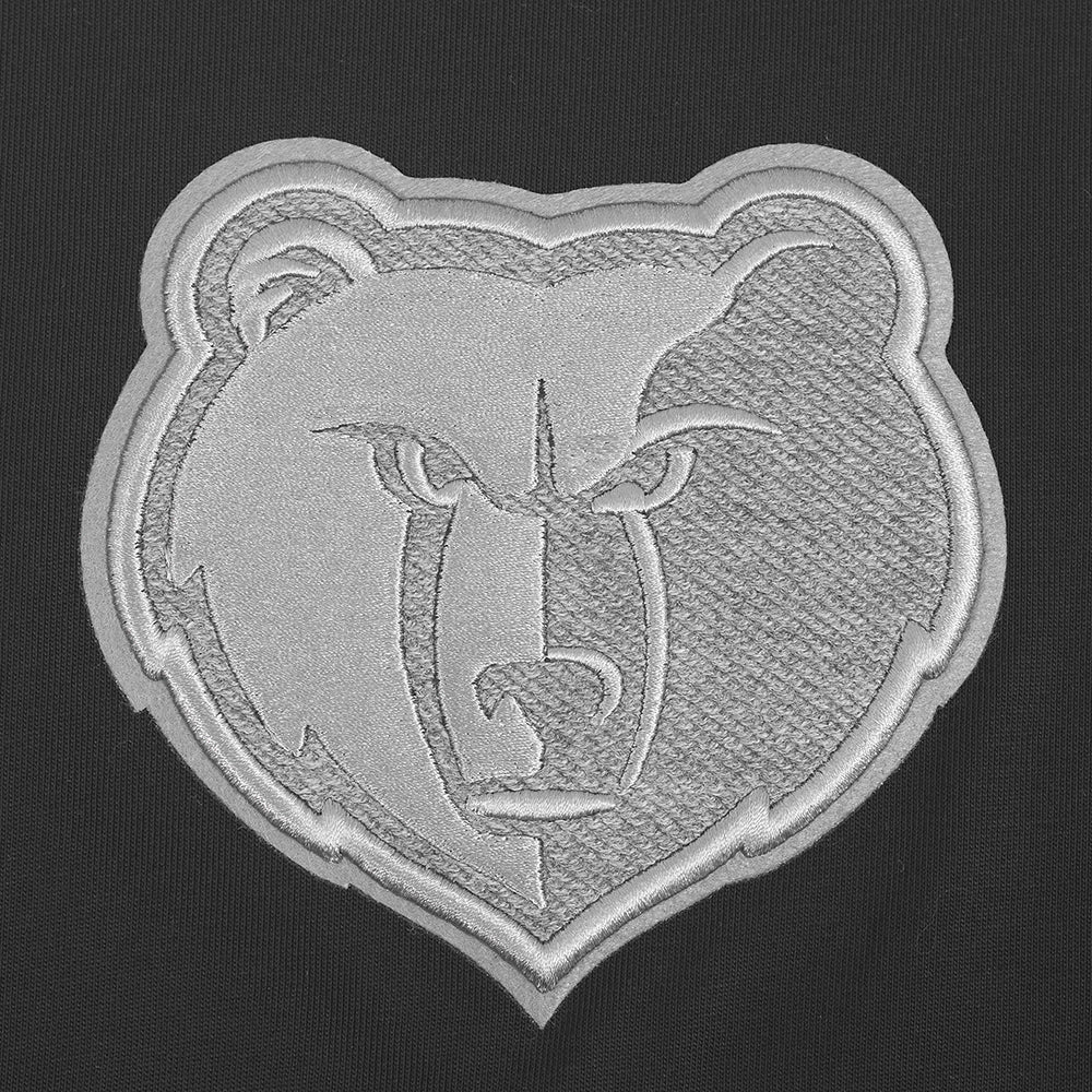 NBA MEMPHIS GRIZZLIES REVERSE FRENCH TERRY MEN'S COTTON JERSEY DROP SHOULDER TE (BLACK) - Image 5