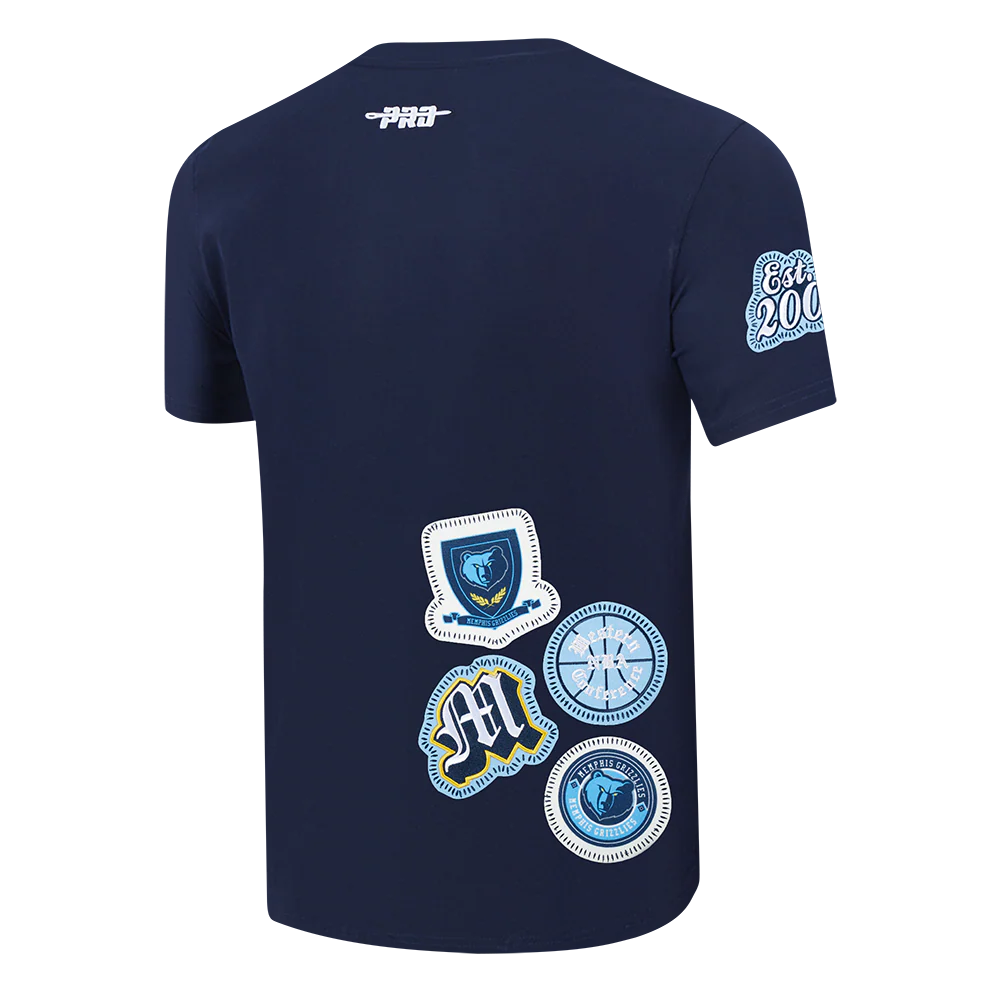 NBA MEMPHIS GRIZZLIES DIY PICK STITCH MEN'S SINGLE JERSEY TEE (MIDNIGHT NAVY) - Image 4