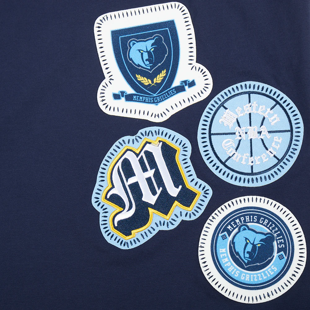 NBA MEMPHIS GRIZZLIES DIY PICK STITCH MEN'S SINGLE JERSEY TEE (MIDNIGHT NAVY) - Image 6