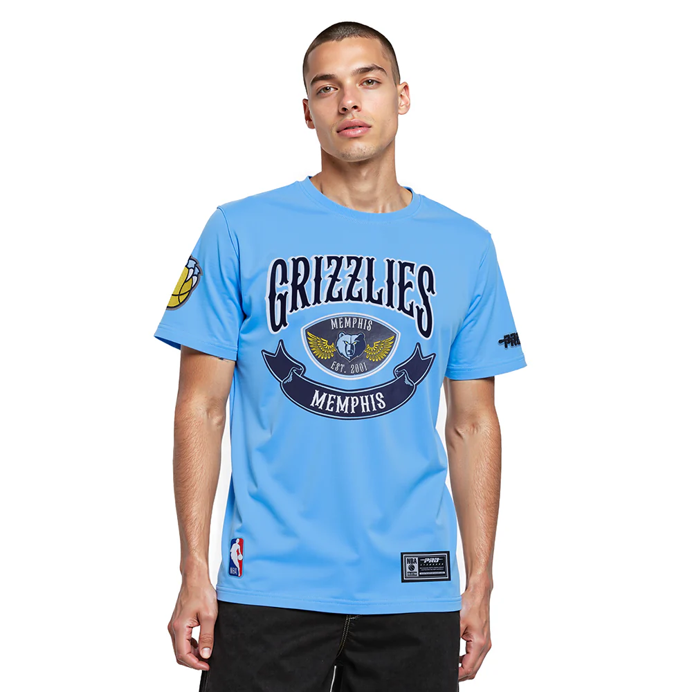 NBA MEMPHIS GRIZZLIES BORN FOR SPORT MEN'S SJ TEE (UNIVERSITY BLUE) - Image 2
