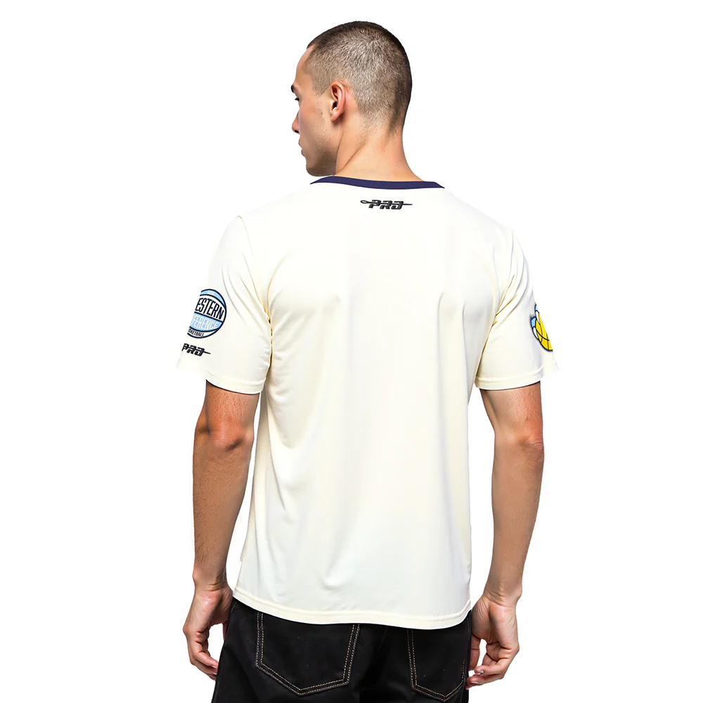 MEMPHIS GRIZZLIES MODERN ORIGINALS MEN'S RINGER TEE (EGGSHELL/ MIDNIGHT NAVY) - Image 2