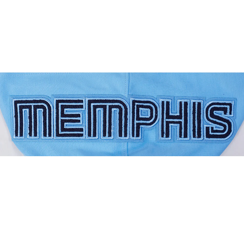 NBA MEMPHIS GRIZZLIES JA MORANT #12 CLASSIC PNN MEN'S SS PO HOODIE (UNIVERSITY BLUE) - Image 5