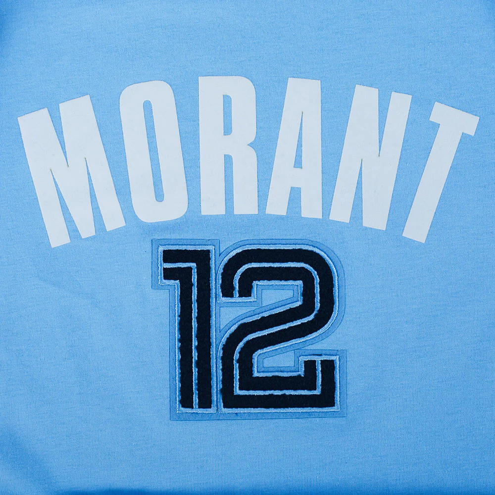 NBA MEMPHIS GRIZZLIES JA MORANT #12 CLASSIC PNN MEN'S SJ TAPING TEE (UNIVERSITY BLUE) - Image 6