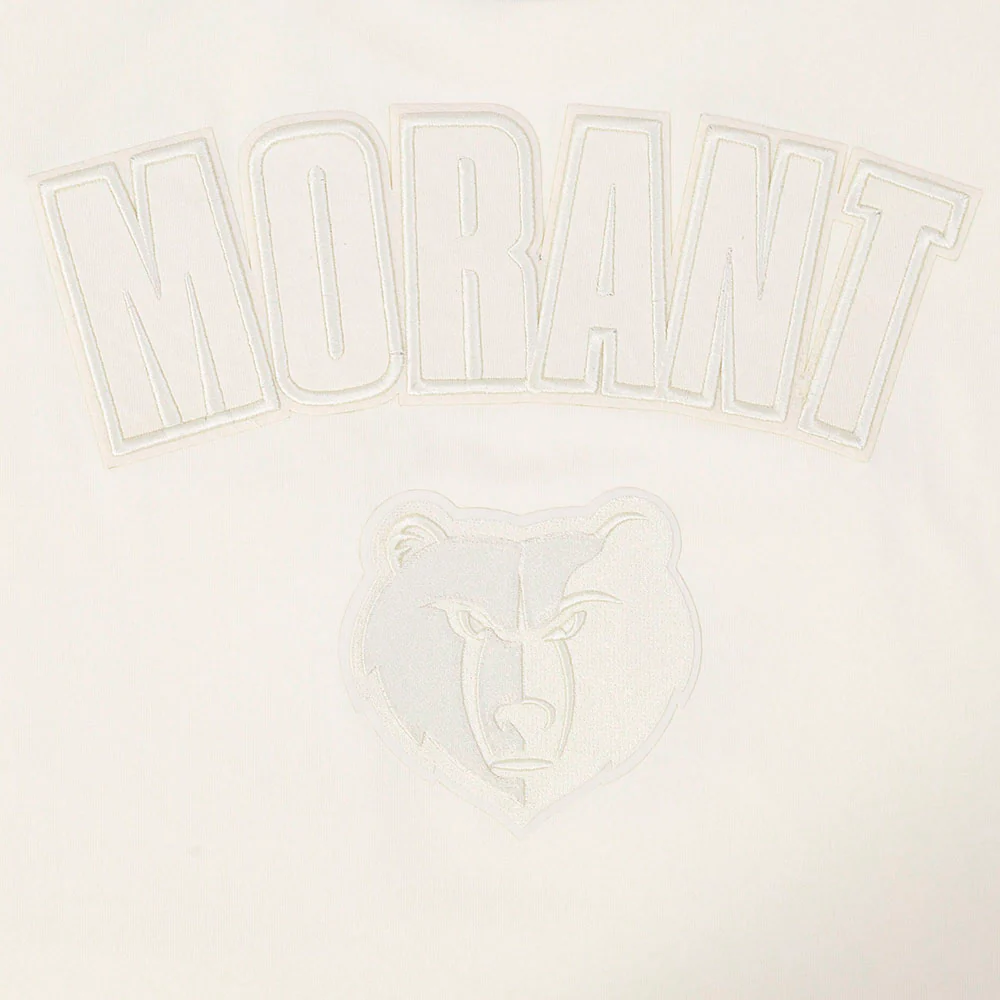 NBA MEMPHIS GRIZZLIES JA MORANT #12 NEUTRAL PNN MEN'S CJ DROP SHOULDER TEE (EGGSHELL) - Image 8