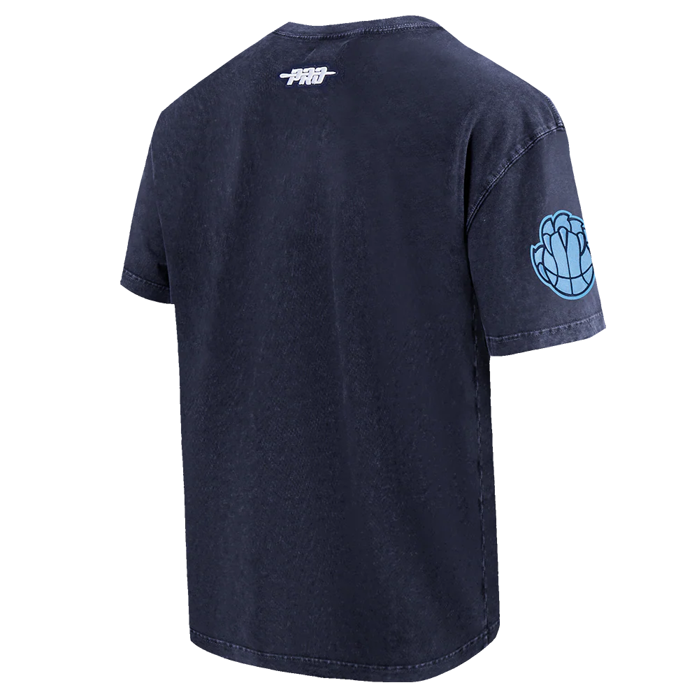 NBA MEMPHIS GRIZZLIES FIRST TEAM MEN'S S/S TEE (WASHED MIDNIGHT NAVY) - Image 4