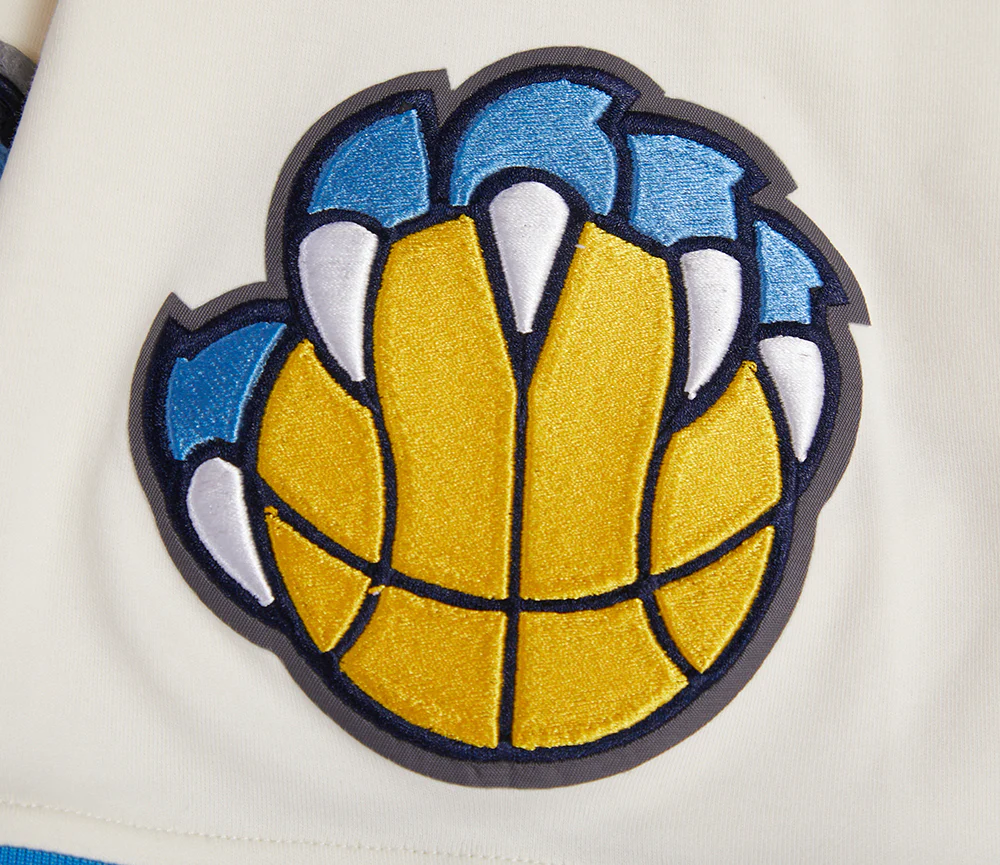 NBA MEMPHIS GRIZZLIES RETRO CLASSICS MEN'S S/S TEE (EGGSHELL/UNIVERSAL BLUE) - Image 6
