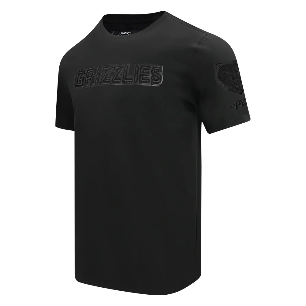 NBA MEMPHIS GRIZZLIES CLASSIC 3BK MEN'S SJ TEE (TRIPLE BLACK) - Image 2