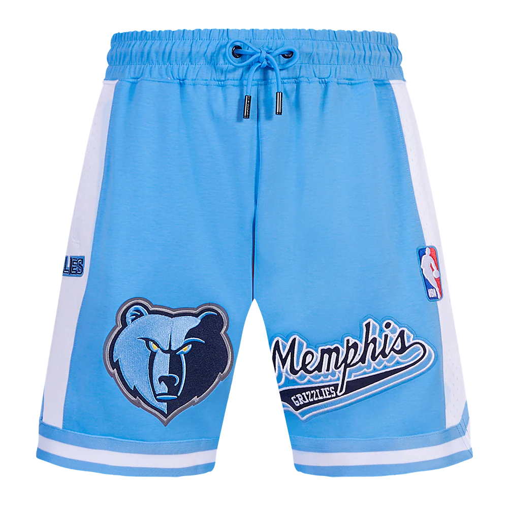 NBA MEMPHIS GRIZZLIES SCRIPT TAIL MEN'S DOUBLE KNIT 2.0 SHORT (UNIVERSITY BLUE) - Image 2