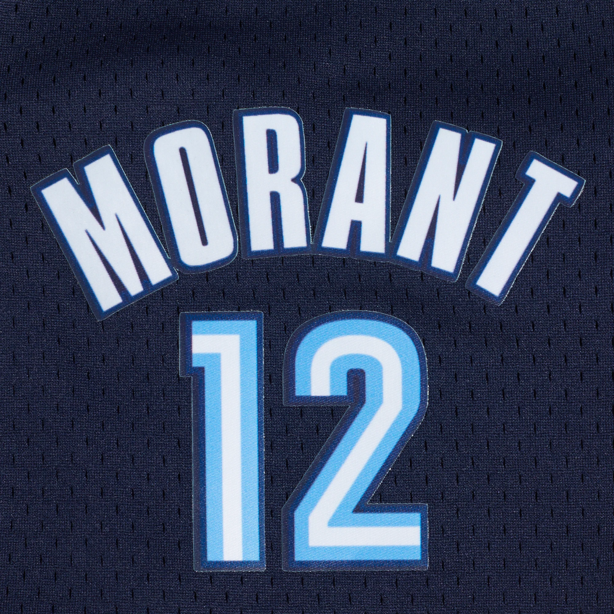NBA MEMPHIS GRIZZLIES JA MORANT #12 MEN'S MESH SHORT (MIDNIGHT NAVY) - Image 5