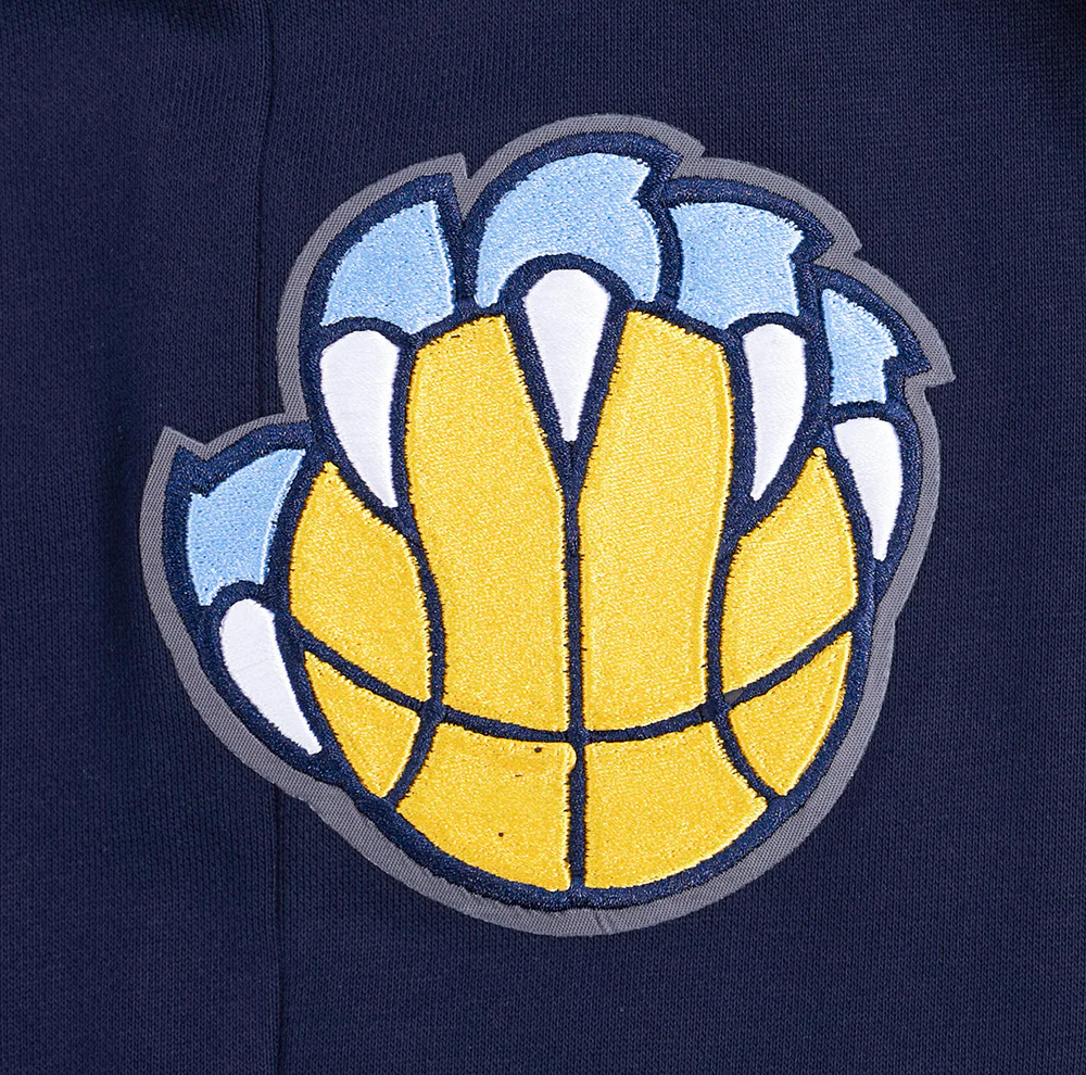 NBA MEMPHIS GRIZZLIES SCRIPT TAIL MEN'S RIB FLEECE SWEATPANT (MIDNIGHT NAVY) - Image 5