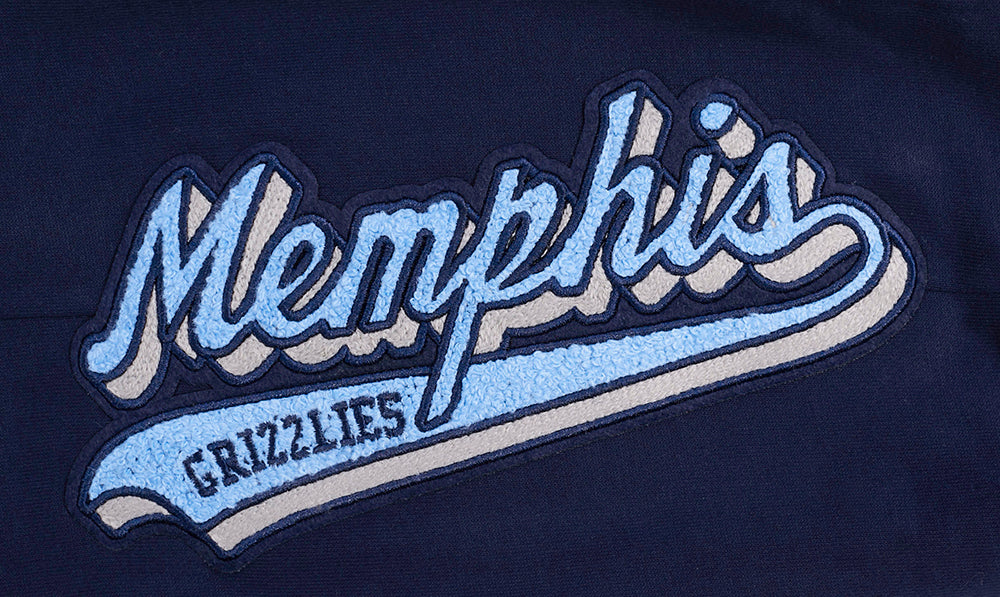 NBA MEMPHIS GRIZZLIES SCRIPT TAIL MEN'S RIB FLEECE SWEATPANT (MIDNIGHT NAVY) - Image 7