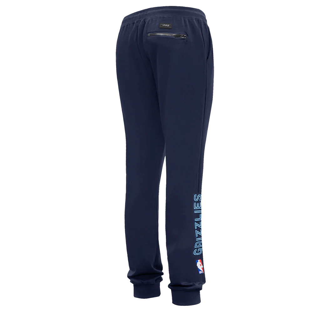 NBA MEMPHIS GRIZZLIES CLASSIC CHENILLE MEN'S DK JOGGER (MIDNIGHT NAVY) - Image 3