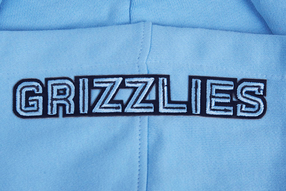 NBA MEMPHIS GRIZZLIES OLD ENGLISH MEN'S PULLOVER HOODIE (UNIVERSITY BLUE) - Image 13