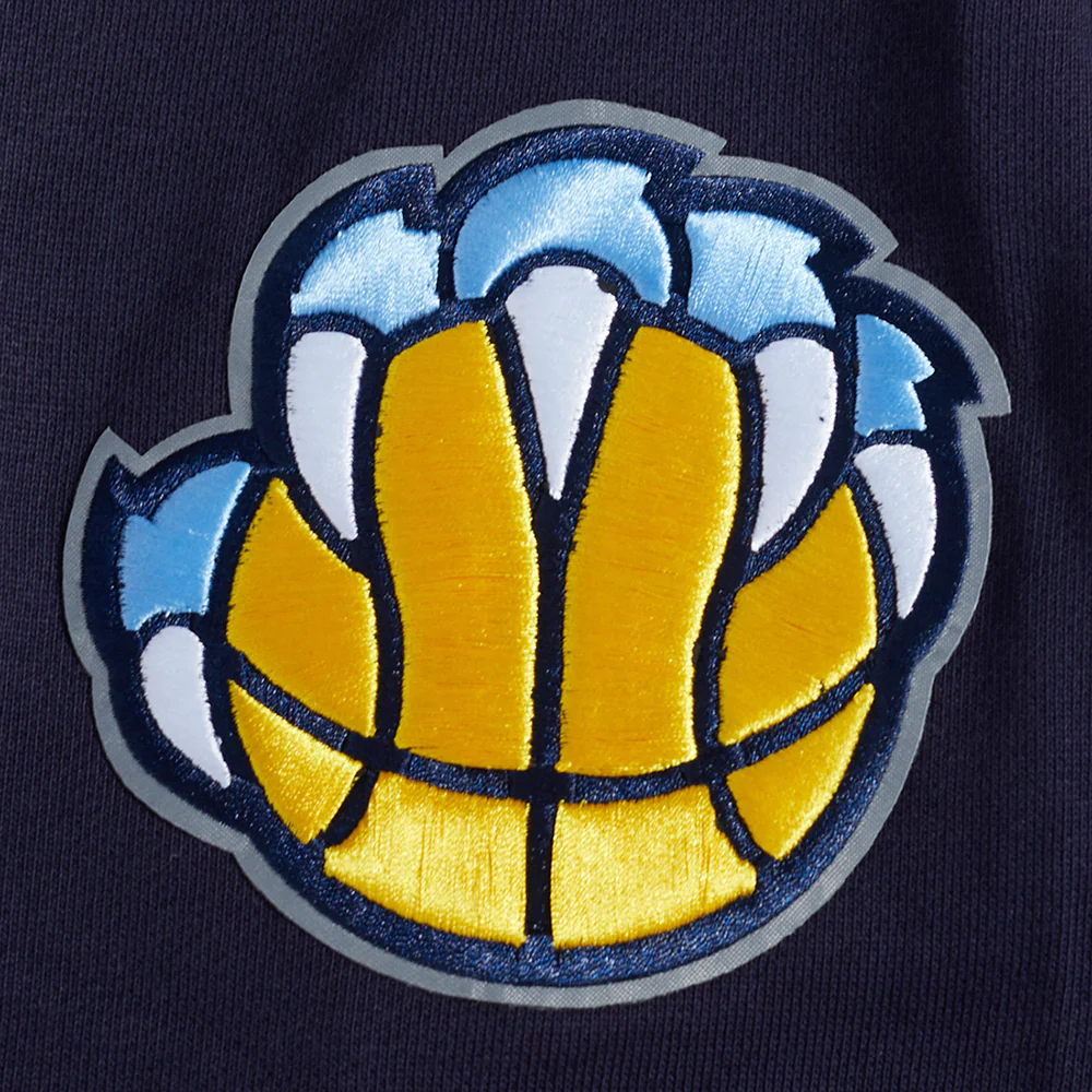 NBA MEMPHIS GRIZZLIES OLD ENGLISH MEN'S CREWNECK (MIDNIGHT NAVY) - Image 9