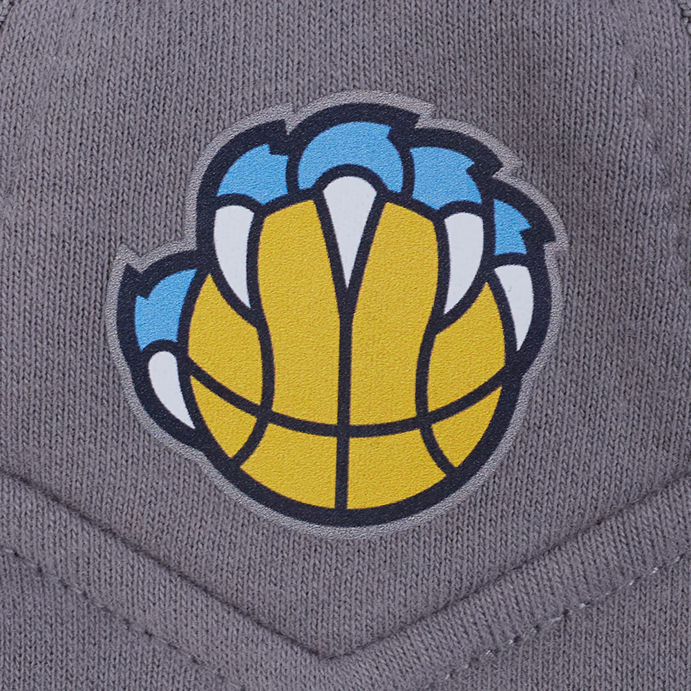 NBA MEMPHIS GRIZZLIES JA MORANT #12 CLASSIC MEN'S FLC CB PO HOODIE (MIDNIGHT NAVY/GREY/WHITE) - Image 7