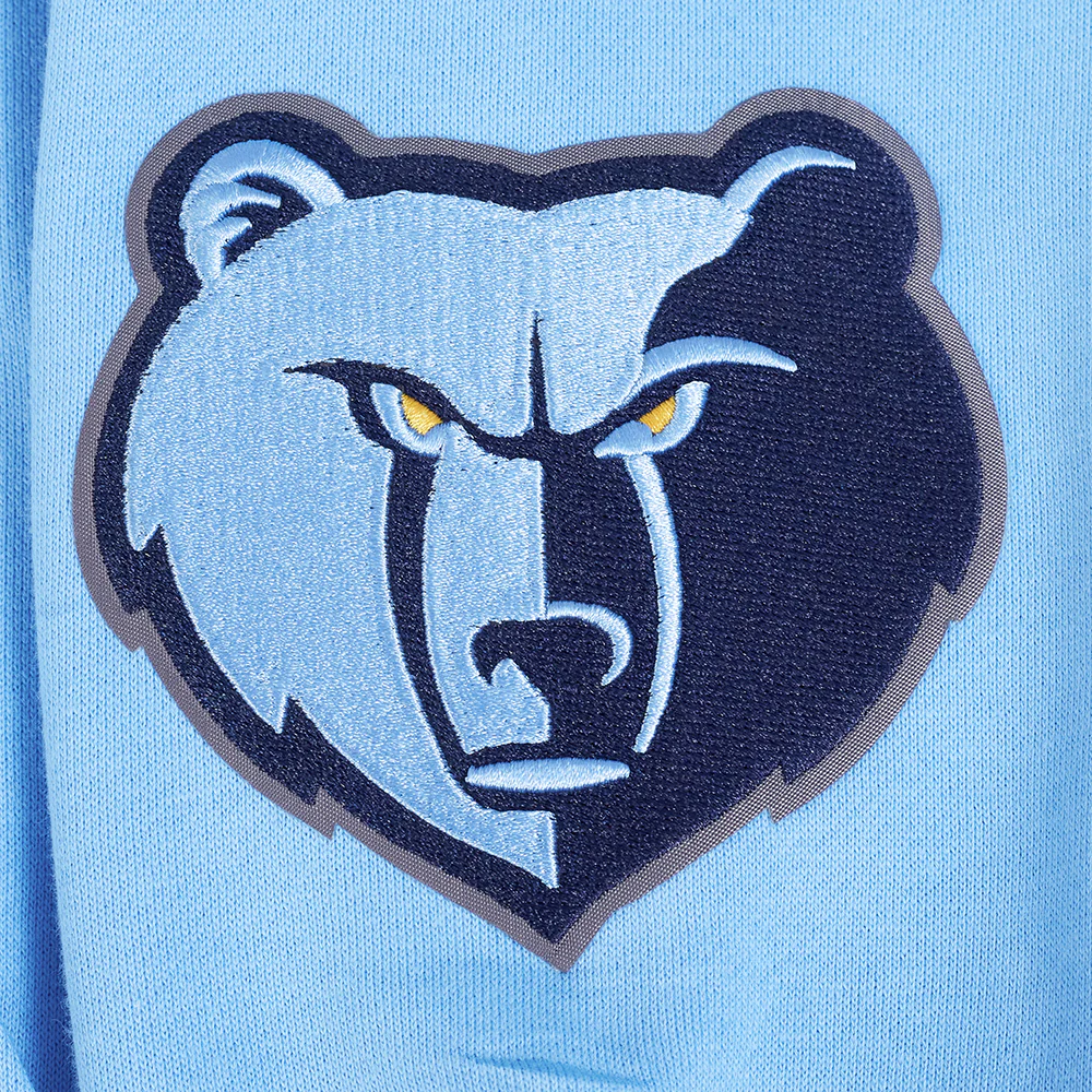 NBA MEMPHIS GRIZZLIES WINGSPAN MEN'S DROP SHOULDER FLEECE PULLOVER HOODIE (UNIVERSITY BLUE) - Image 8