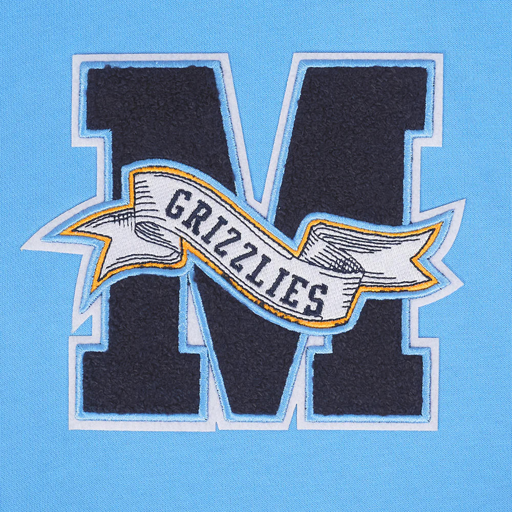 NBA MEMPHIS GRIZZLIES TEAM PENNANTS MEN'S RIB FLEECE PULLOVER HOODIE (UNIVERSITY BLUE) - Image 5