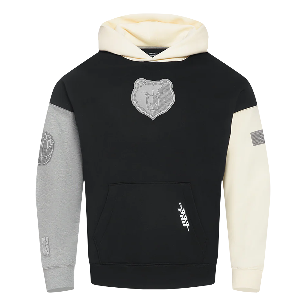 NBA MEMPHIS GRIZZLIES REVERSE FRENCH TERRY MEN'S COLORBLOCK FLEECE PULLOVER HOODIE - Image 5
