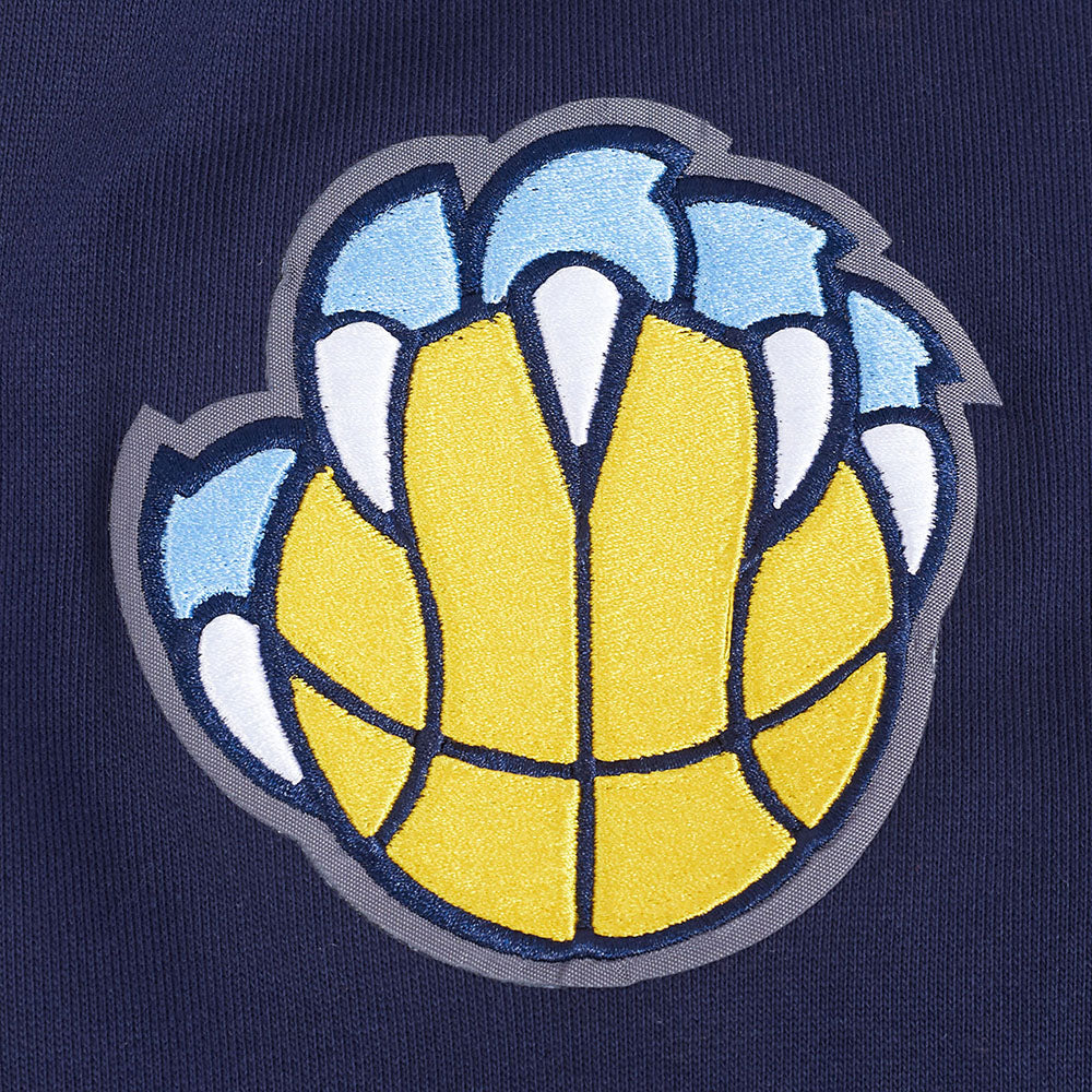 NBA MEMPHIS GRIZZLIES CITY RANSOM MEN'S RIB FLEECE PULLOVER HOODIE (MIDNIGHT NAVY) - Image 8