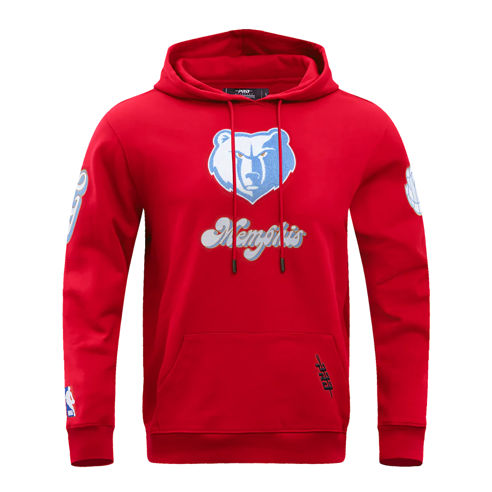 NBA MEMPHIS GRIZZLIES CITY EDITION 24-25 MEN'S FLEECE PULLOVER HOODIE (RED)