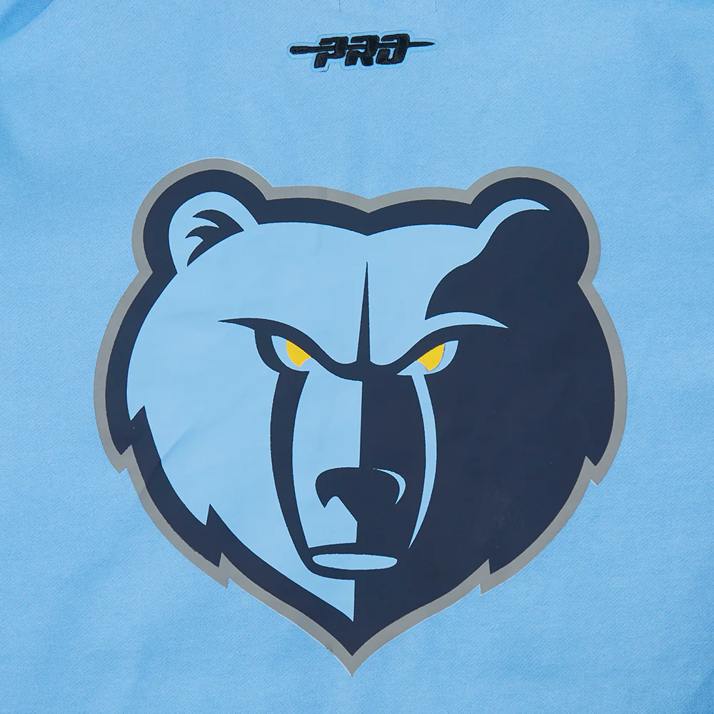 NBA MEMPHIS GRIZZLIES LIVING LARGE MEN'S DROP SHOULDER FLC PO HOODIE (UNIVERSITY BLUE) - Image 5